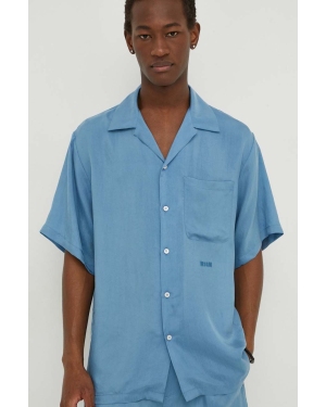 MSGM koszula męska kolor niebieski regular