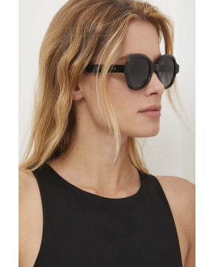 Answear Lab okulary przeciwsłoneczne Z POLARYZACJĄ damskie kolor czarny
