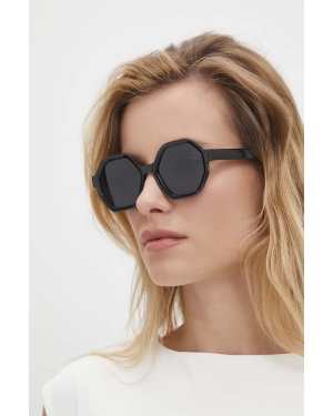 Answear Lab okulary przeciwsłoneczne Z POLARYZACJĄ damskie kolor czarny