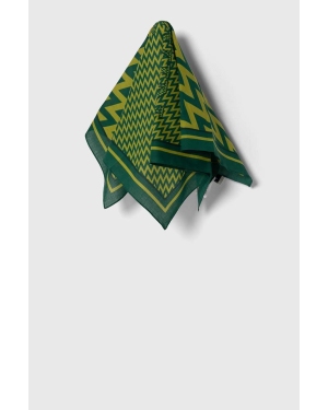 Lanvin apaszka bawełniana kolor zielony wzorzysta