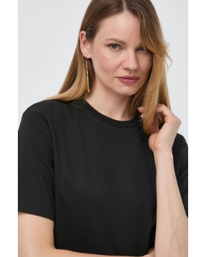 Weekend Max Mara t-shirt bawełniany damski kolor czarny 2415941042600