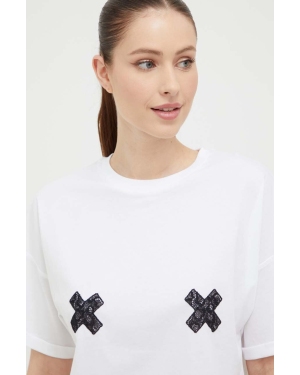 Chantelle X t-shirt bawełniany kolor biały