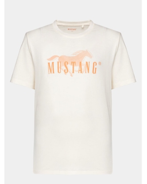 Mustang T-Shirt Austin 1014928 Écru Regular Fit