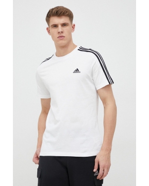adidas t-shirt bawełniany kolor biały gładki IC9336