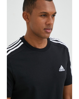 adidas t-shirt bawełniany kolor czarny z aplikacją IC9334