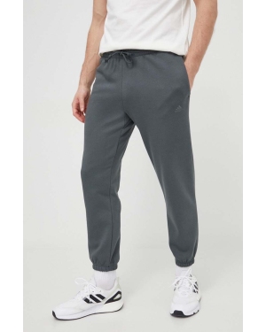 adidas spodnie dresowe kolor szary gładkie IW1187