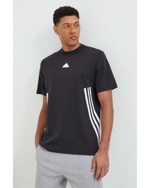 adidas t-shirt bawełniany męski kolor czarny z nadrukiem IR9166