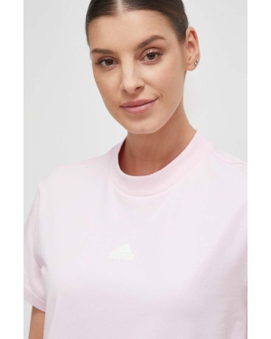 adidas t-shirt damski kolor różowy IS4288