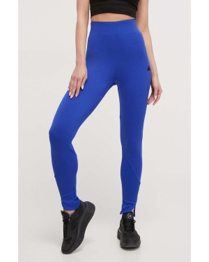 adidas legginsy ZNE damskie kolor niebieski gładkie IS3916