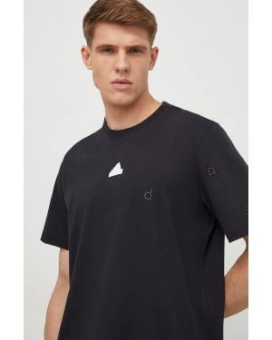 adidas t-shirt bawełniany męski kolor czarny z aplikacją IP4077