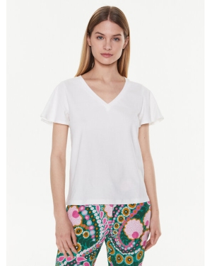 Weekend Max Mara T-Shirt Multie 23594107 Biały Relaxed Fit