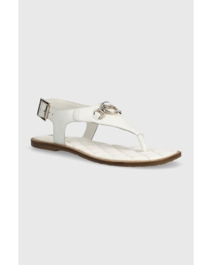 Barbour sandały skórzane Vivienne damskie kolor biały LFO0682WH12
