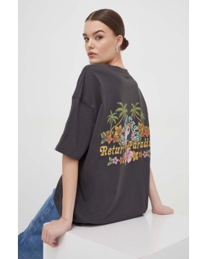 Billabong t-shirt bawełniany damski kolor czarny EBJZT00237