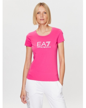 EA7 Emporio Armani T-Shirt 8NTT66 TJFKZ 1417 Różowy Slim Fit