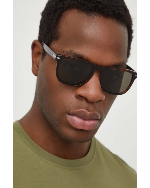 BOSS okulary przeciwsłoneczne męskie kolor brązowy BOSS 1626/S