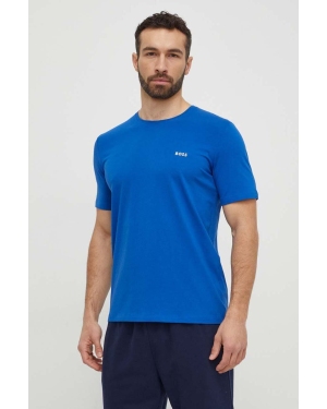 BOSS t-shirt lounge kolor niebieski melanżowy