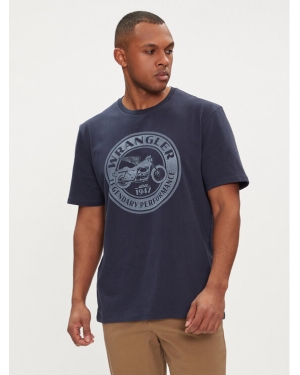 Wrangler T-Shirt Americana 112352841 Granatowy Regular Fit