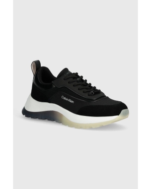 Calvin Klein sneakersy RUNNER LACE UP MESH MIX kolor czarny HW0HW01905