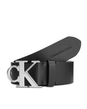 Calvin Klein Jeans Pasek Męski Round Mono Plaque Lthr Belt 40Mm K50K511168 Czarny