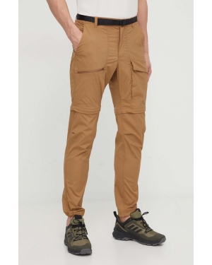 Columbia spodnie outdoorowe Maxtrail kolor brązowy 1990521