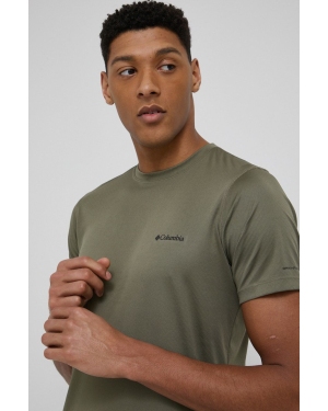 Columbia T-shirt sportowy Zero Rules kolor zielony gładki 1533313