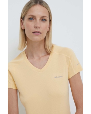 Columbia t-shirt sportowy Zero Rules kolor żółty 1533571