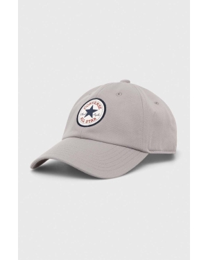 Converse czapka z daszkiem kolor szary z aplikacją