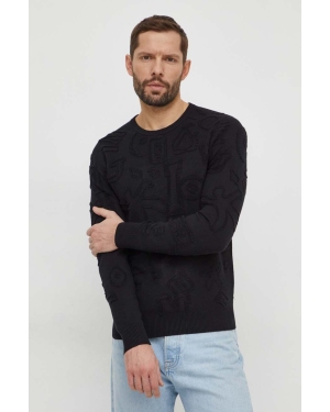 Desigual sweter PUNK męski kolor czarny 24SMJK01