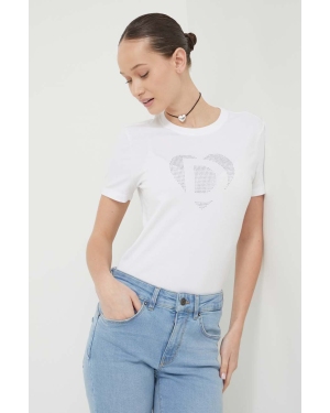 Desigual t-shirt damski kolor biały