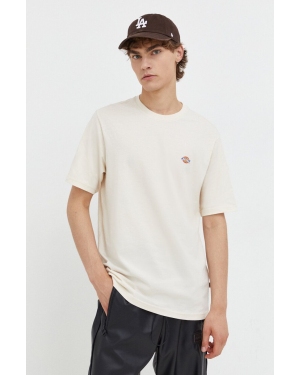 Dickies t-shirt bawełniany kolor beżowy z nadrukiem