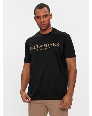 Paul&Shark T-Shirt 24411020 Czarny Regular Fit