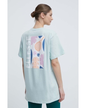 Ellesse t-shirt bawełniany Fortunata T-Shirt damski kolor turkusowy SGV20246