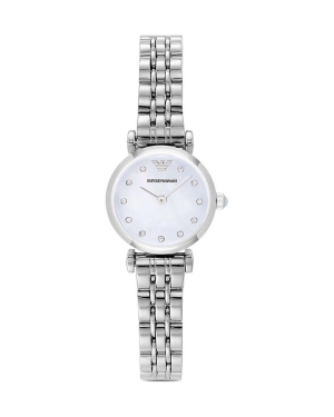 Emporio Armani zegarek damski kolor srebrny