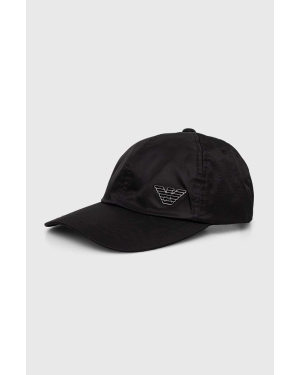 Emporio Armani czapka z daszkiem kolor czarny gładka 627393 3F563