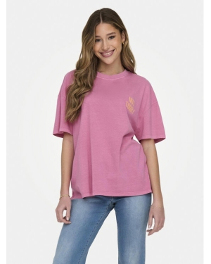 ONLY T-Shirt Rilly 15316994 Różowy Regular Fit