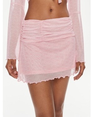 Juicy Couture Spódnica mini JCWGS23327 Różowy Slim Fit