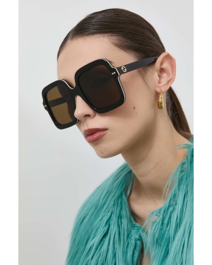 Gucci okulary przeciwsłoneczne damskie kolor czarny GG1241S