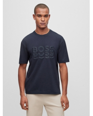 Boss T-Shirt 50495876 Granatowy Regular Fit