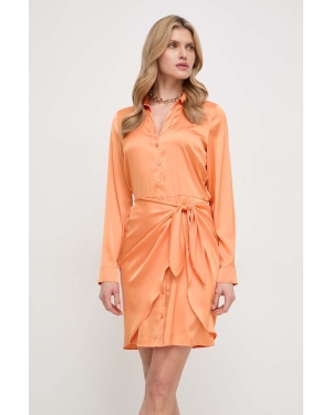 Guess sukienka kolor pomarańczowy mini prosta