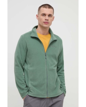 Jack Wolfskin bluza sportowa Taunus kolor zielony gładka 1711451
