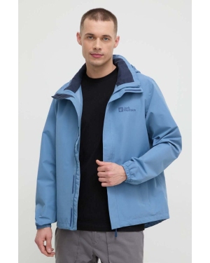 Jack Wolfskin kurtka outdoorowa Stormy Point kolor niebieski