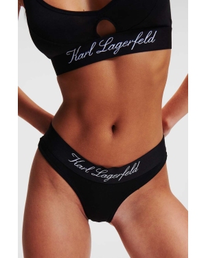Karl Lagerfeld figi kolor czarny z bawełny