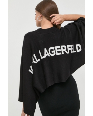 Karl Lagerfeld sweter 225W2002 damski kolor czarny lekki