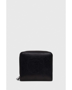 Karl Lagerfeld portfel skórzany damski kolor czarny