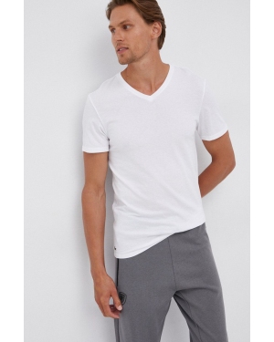 Lacoste T-shirt bawełniany (3-pack) TH3374 kolor biały gładki TH3374-001