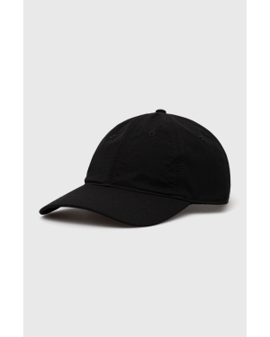 Lacoste czapka kolor czarny gładka