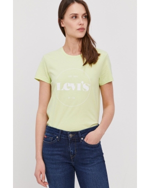 Levi's T-shirt kolor zielony