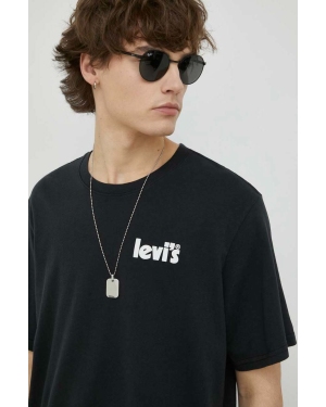 Levi's t-shirt bawełniany kolor czarny z nadrukiem 16143.0837-Blacks