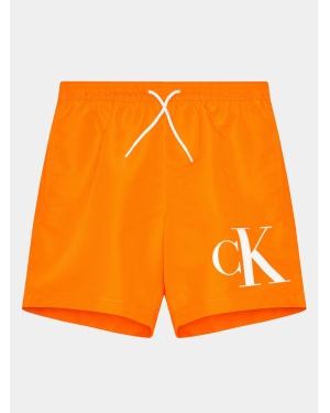 Calvin Klein Swimwear Szorty kąpielowe KV0KV00023 Pomarańczowy Regular Fit