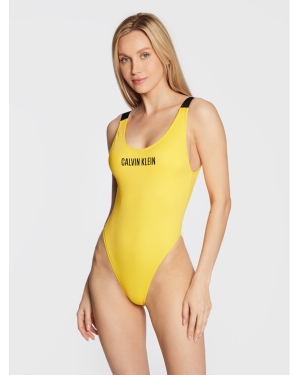 Calvin Klein Swimwear Strój kąpielowy Intense Power KW0KW01597 Żółty